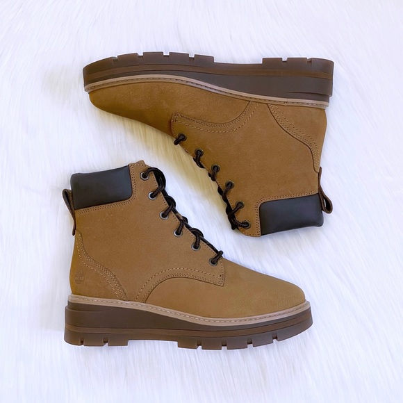 Timberland Women’s Cheyenne Valley Mid Lace-Up Wheat Hiking Boots - Picture 2 of 7